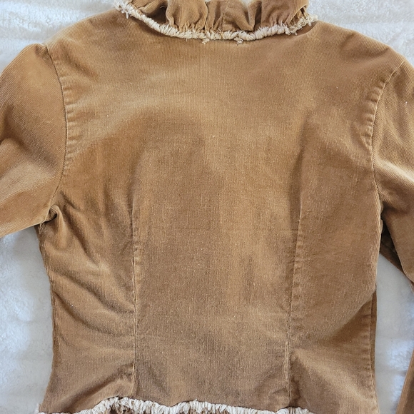 Windsor Tan Ruffle Trim Jacket - Picture 6 of 6